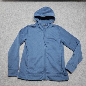 NOBULL Hoodie Womens Small Blue Full Zip Sweatshirt Gym Training Crossfit